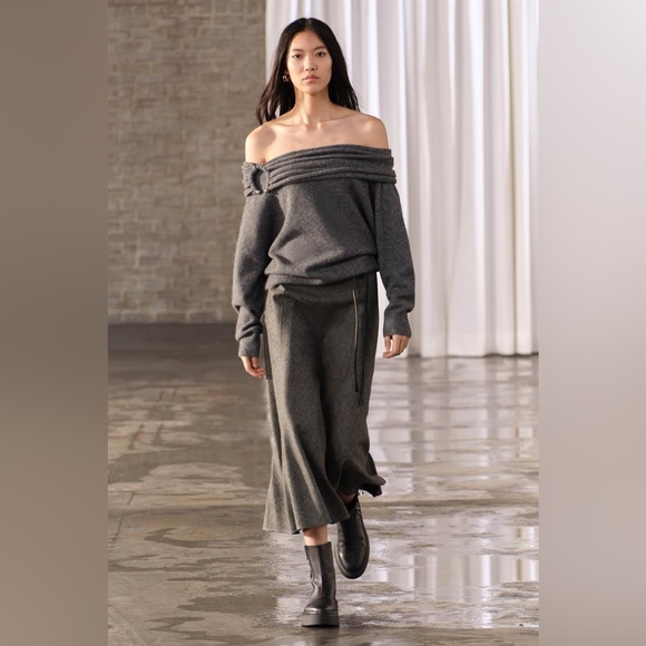 Zara wool blend maxi midi skirt - Picture 12 of 15